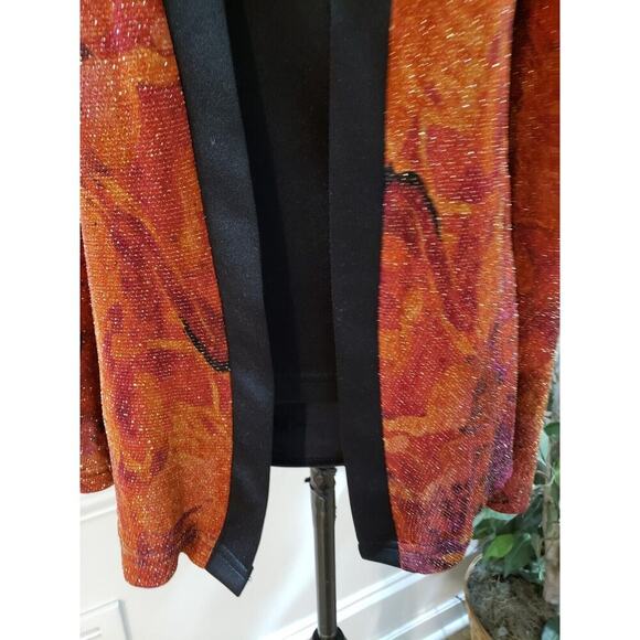 ST. Anthony Women's Multicolor Polyester Round Neck Long Sleeve Top Blouse 20W - Picture 3 of 11